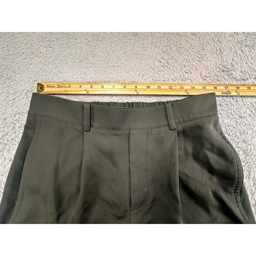 Vince Pull-On Wide Leg‎ Pants Olive Green Women's Size L Classic Timeless - Picture 3 of 7